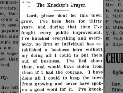 The Knocker's Prayer